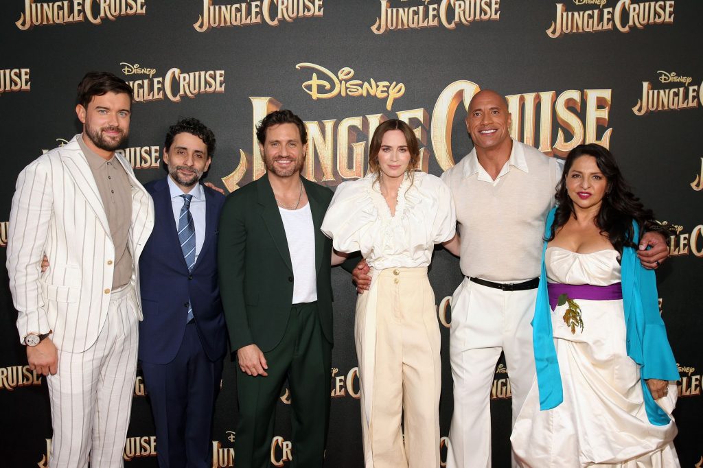 Johnson and Emily Blunt's new film "Jungle Cruise" held its world premiere