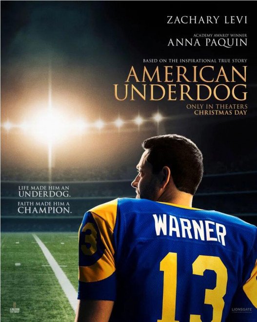 "American Underdog: The Kurt Warner Story" has set the schedule