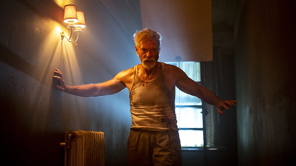 The trailer for the horror film "Don't Breathe 2" Dark AF Restricted, the blind veteran fights again.