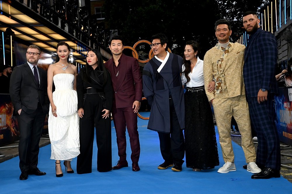 "Shang-Chi and the Legend of the Ten Rings" London premiere Michelle Yeoh and Fala Chen are in the same frame