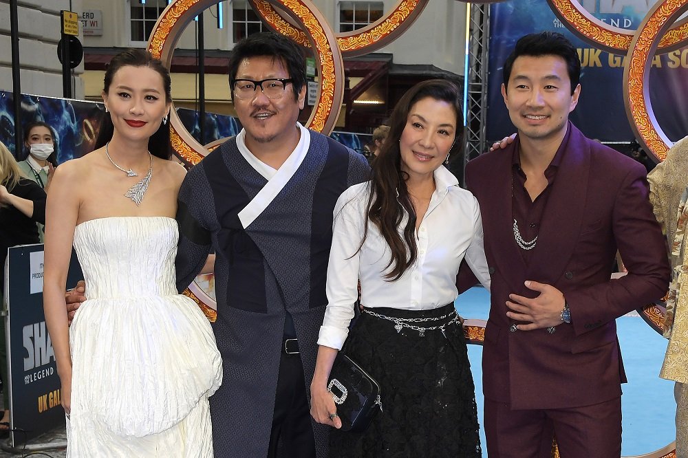 "Shang-Chi and the Legend of the Ten Rings" London premiere Michelle Yeoh and Fala Chen are in the same frame
