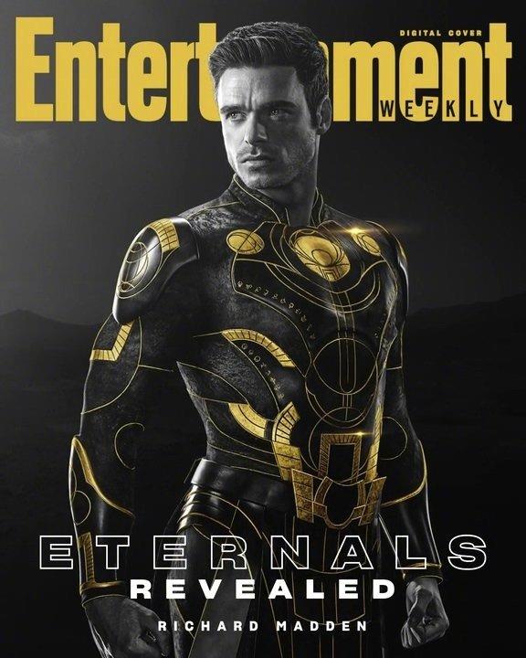 "The Eternals" characters appear on the cover of "Entertainment Weekly"