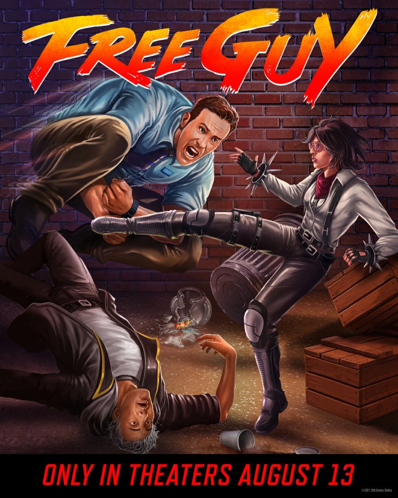 The poster of "Free Guy" is too interesting, 1 movie and 8 games