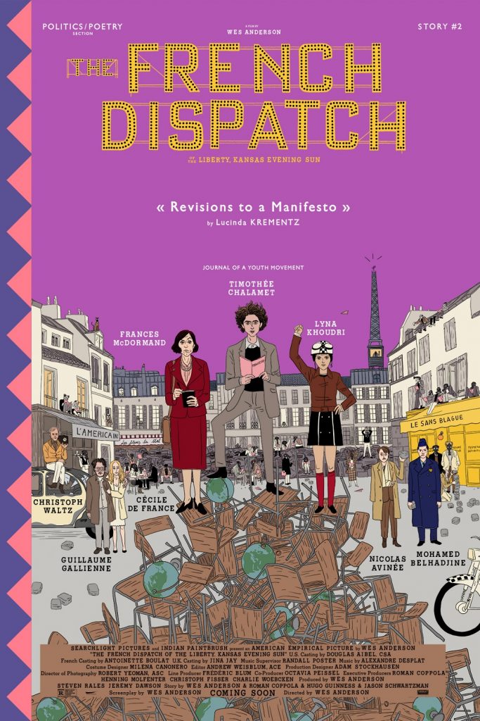 Chalamet is full of joy! "The French Dispatch" releases a new poster