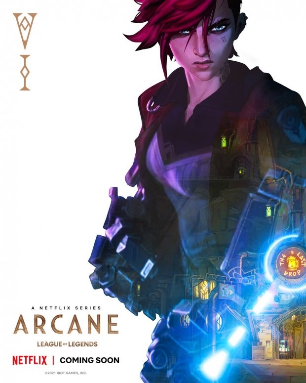 "LOL" first animated series "Arcane: League of Legends" reveals character posters