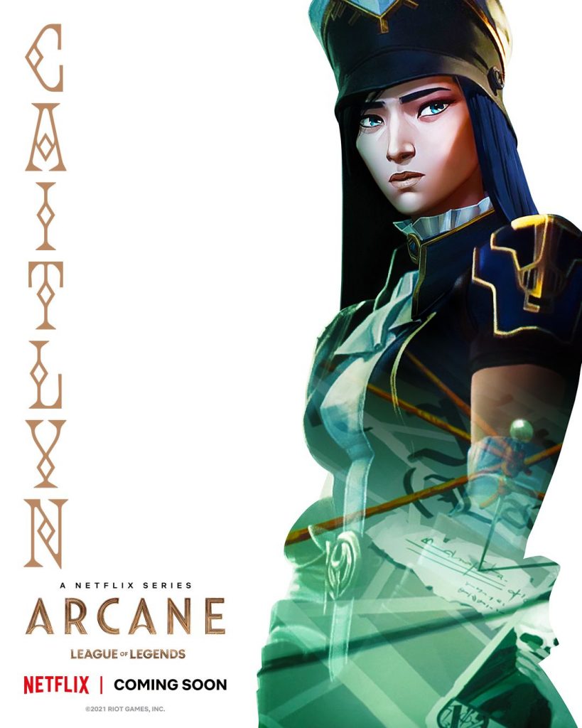 "LOL" first animated series "Arcane: League of Legends" reveals character posters