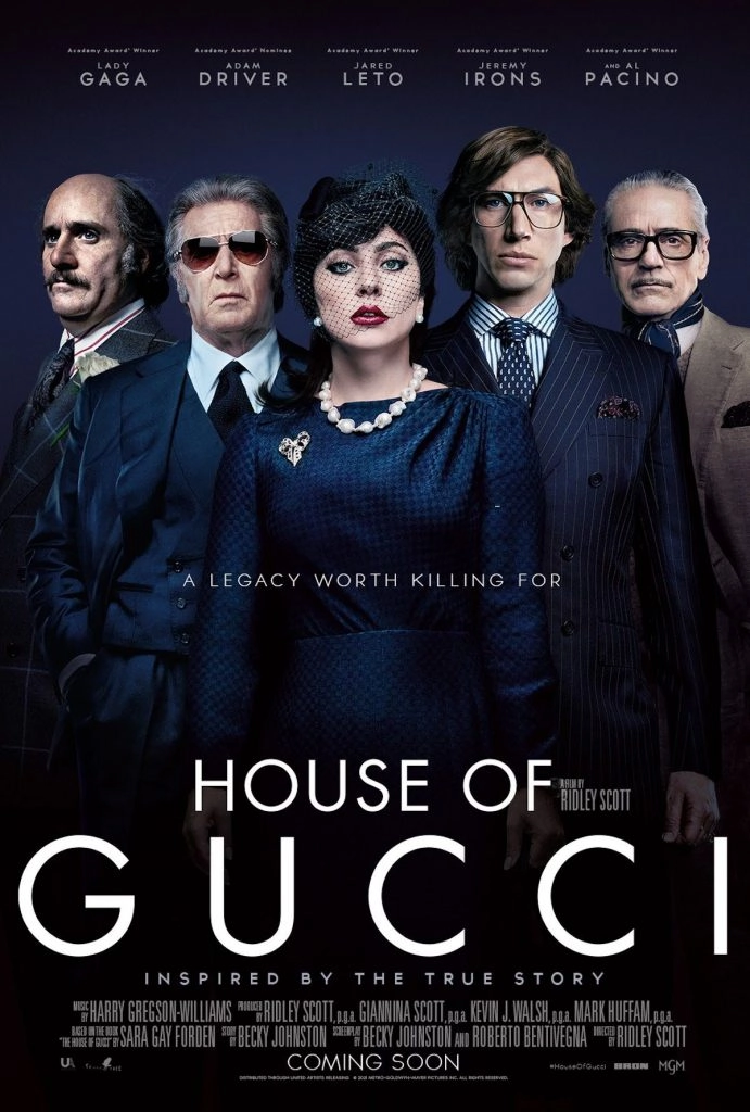Ridley Scott's "The House of Gucci" reveals the official poster