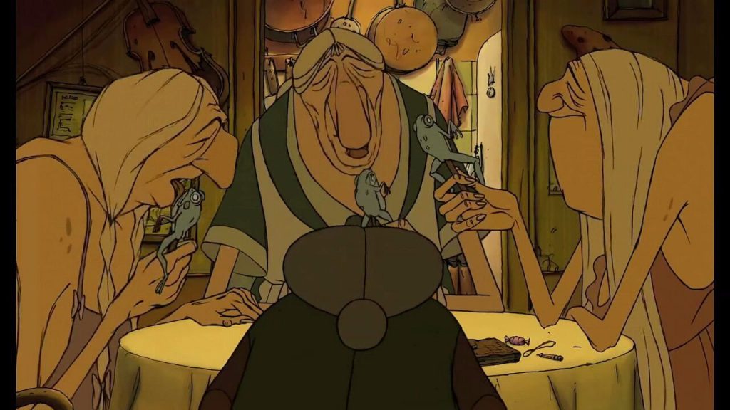 "The Triplets of Belleville": Exaggerated, grotesque design, non-mainstream animated movie!
