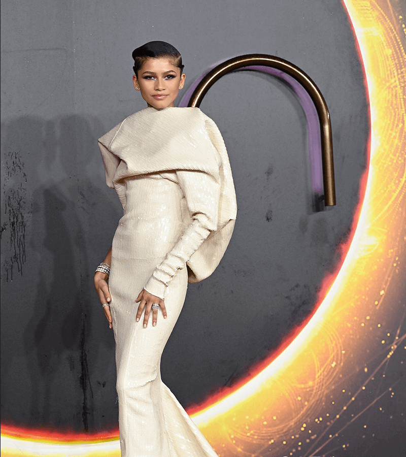 "Dune" special screening in London, Timothée Chalamet & Zendaya staged "Black and White"