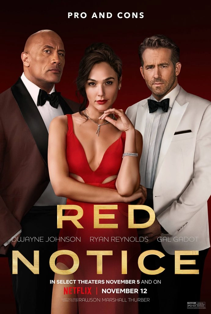 "Red Notice" released a new trailer and character single poster