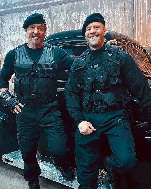Scene photos of Stallone and Statham! "The Expendables 4" has officially started shooting