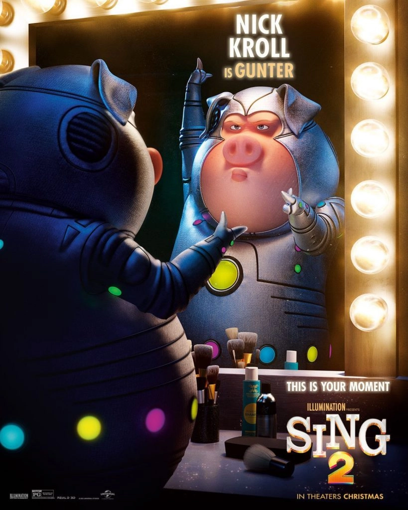 "Sing 2" reveals character posters, Nick Kroll returns to voice Gunter
