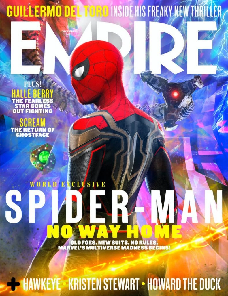 "Spider-Man: No Way Home" is on the cover of "Empire", and Dr. Octopus appears on the inside page