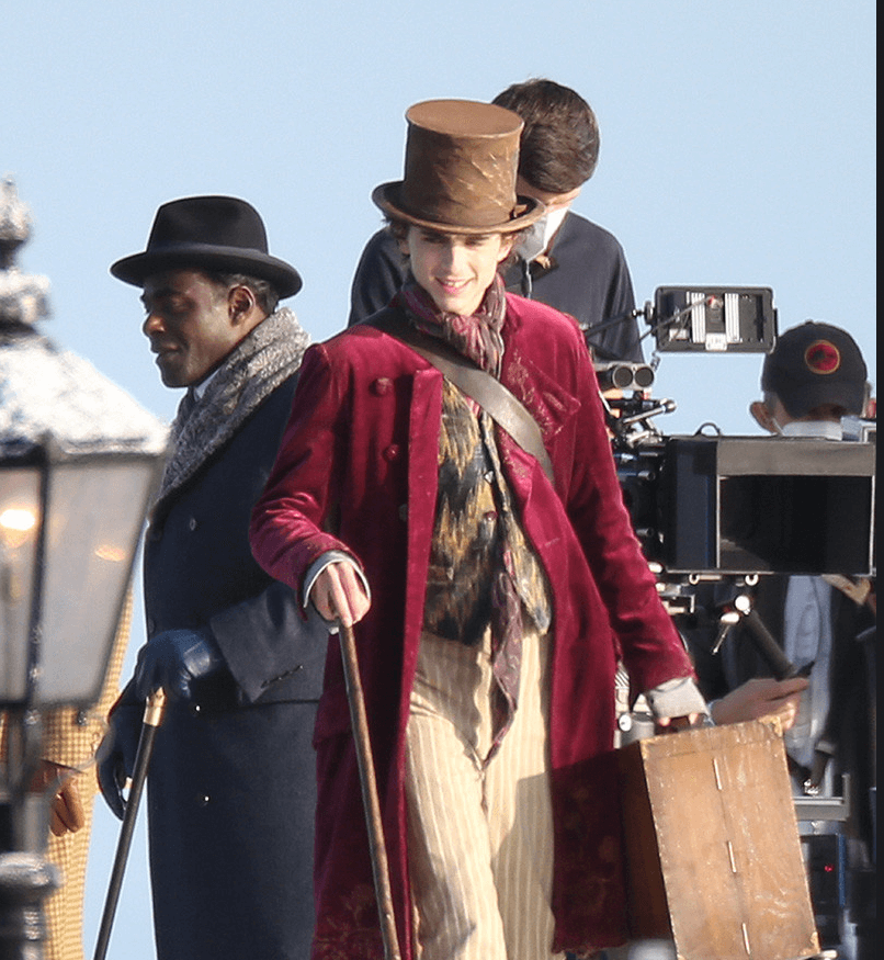 "Wonka" new shooting site photos exposed, Timothée Chalamet incarnate as a young version of Depp