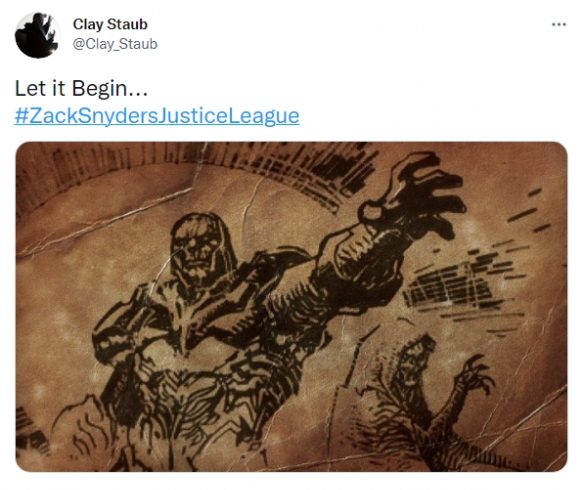 A screenshot might reveal Zack Snyder's new DC movie project?