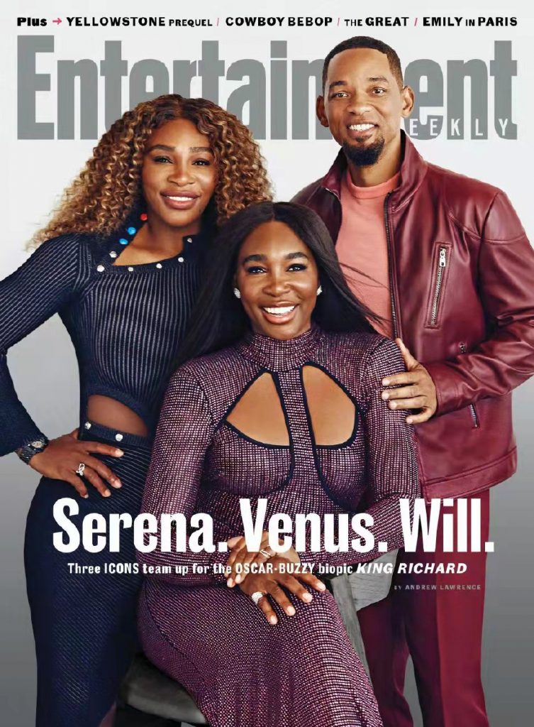 "King Richard": Will Smith takes the Williams sisters to the new issue of "Entertainment Weekly"