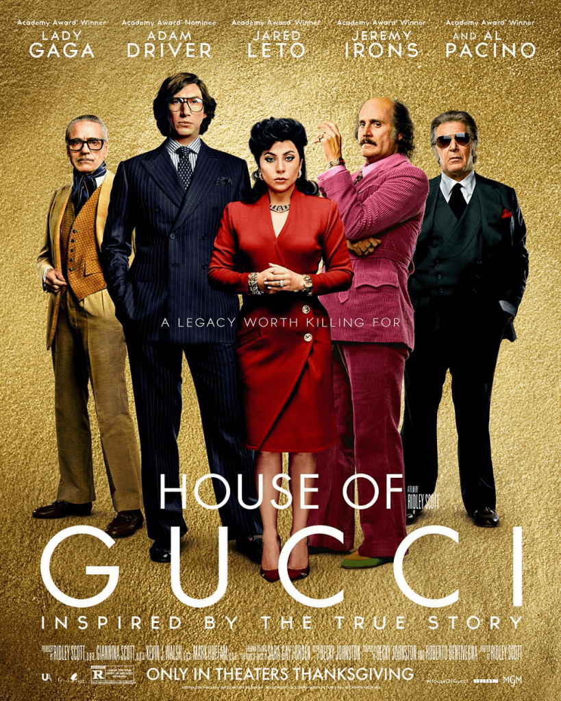 Lady Gaga starring in "House of Gucci" reveals new posters and stills