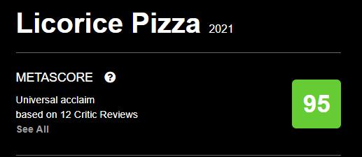 "Licorice Pizza": Paul Thomas Anderson's new film has an excellent reputation, and its Rotten Tomatoes are 100% fresh