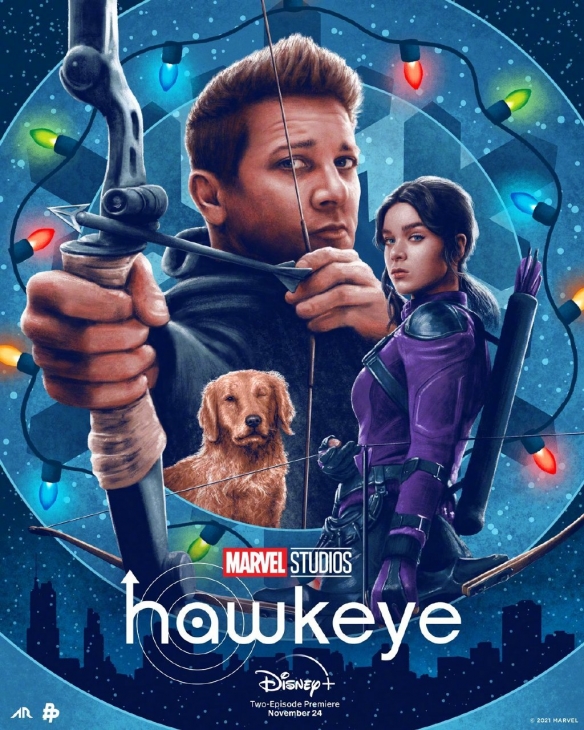 Marvel "Hawkeye" released a new poster, full of Christmas atmosphere!