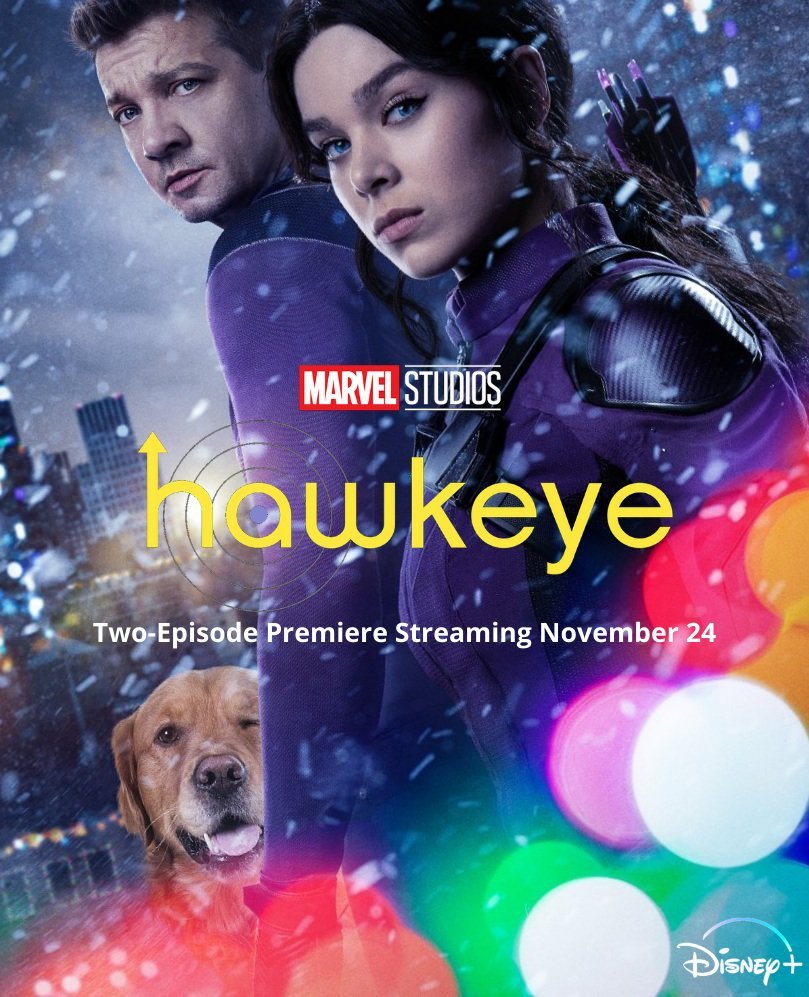 Marvel series "Hawkeye" reveals new stills and posters, the series will be launched next Wednesday