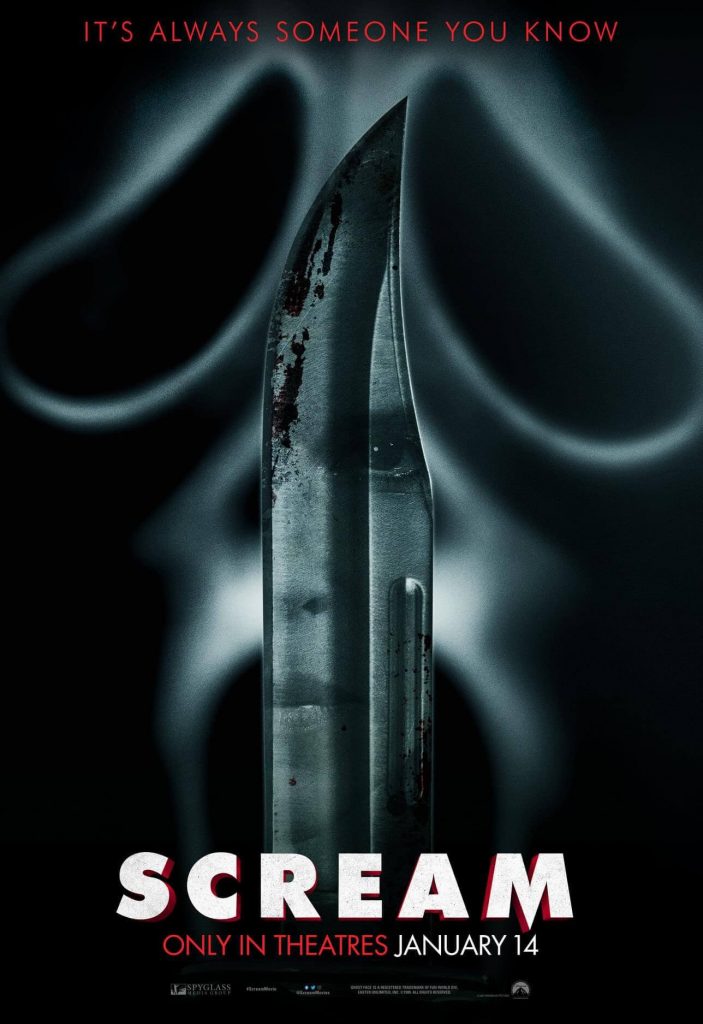 "Scream 5" exposed new posters, people with intensive phobias should be cautious!