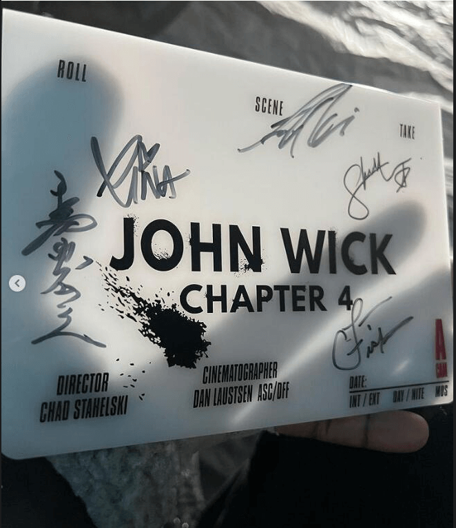 The shooting of "John Wick: Chapter 4" has ended, Shamier Anderson shares behind-the-scenes photos