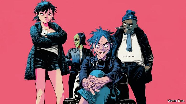 The virtual band "Gorillaz" will make a movie and go online on Netflix