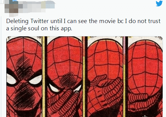 Afraid of being spoiled about the plot of "Spider-Man: No Way Home", netizens around the world have uninstalled Twitter