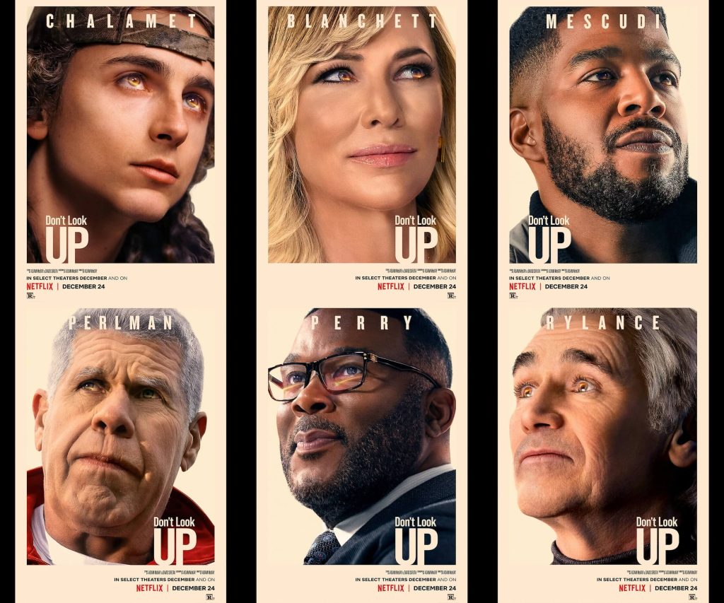 "Don't Look Up" starring Leonardo DiCaprio & Jennifer Lawrence releases a character poster