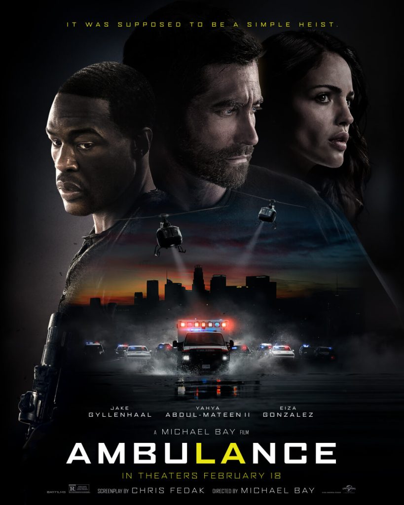 Michael Bay's new film "Ambulance" released a poster