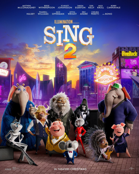 "Sing 2" released a new poster, all animal actors appeared