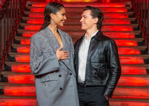 "Spider-Man: No Way Home" roadshow, Tom Holland and Zendaya interacted sweetly