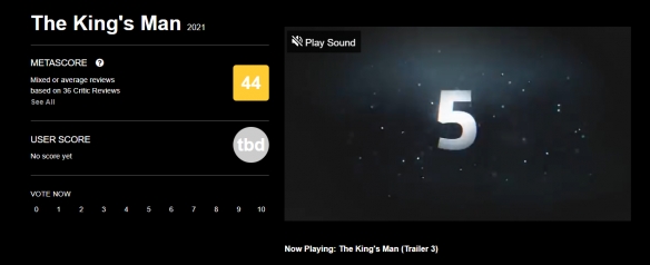 "The King's Man" media rating lifted: the film is awkward and boring to gag!