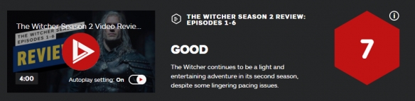 "The Witcher Season 2" got 7 points from IGN: It is still an interesting adventure film