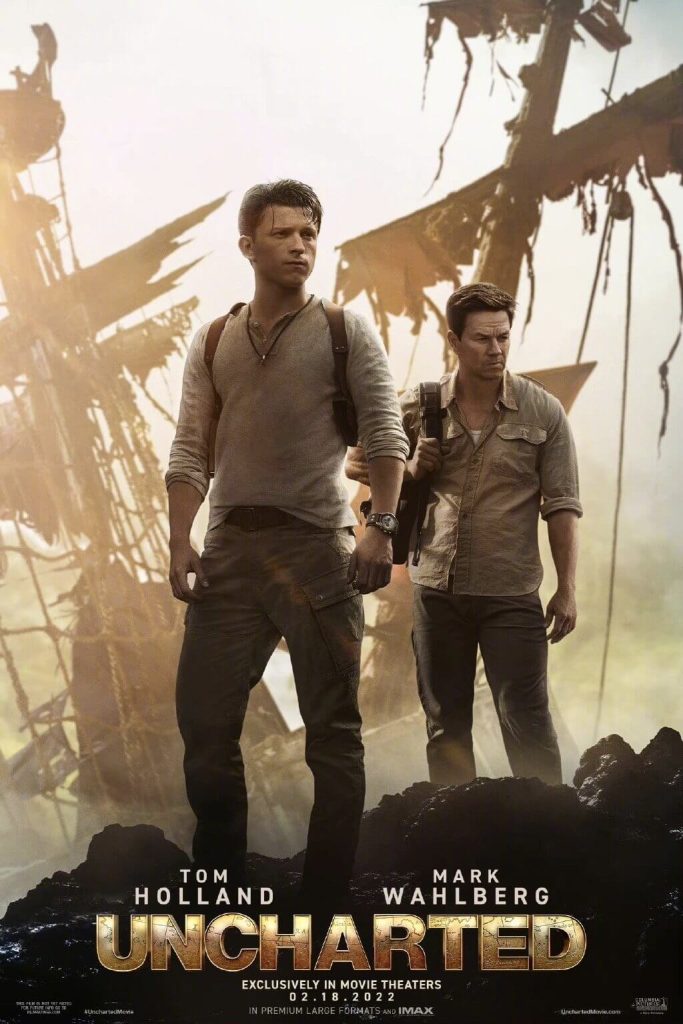 "Uncharted" reveals the first poster, Tom Holland and Mark Wahlberg embark on a treasure hunt together