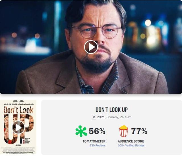 "Don't Look Up" has become the focus of public opinion, and film critics believe that the film uses environmental justice to cover up the low quality of the film