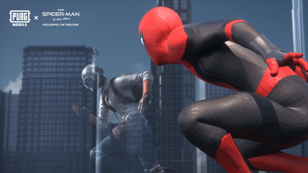 PUBG MOBILE and "Spider-Man: No Way Home" release Collaboration vedio