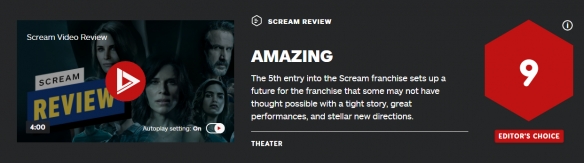 "Scream 5" IGN 9: It has a compact story and great acting!