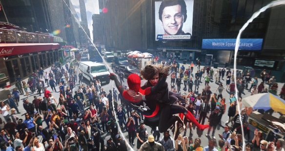 "Spider-Man: No Way Home" released an artistic concept pictures, three generations of Spider-Man standing on top of the statue