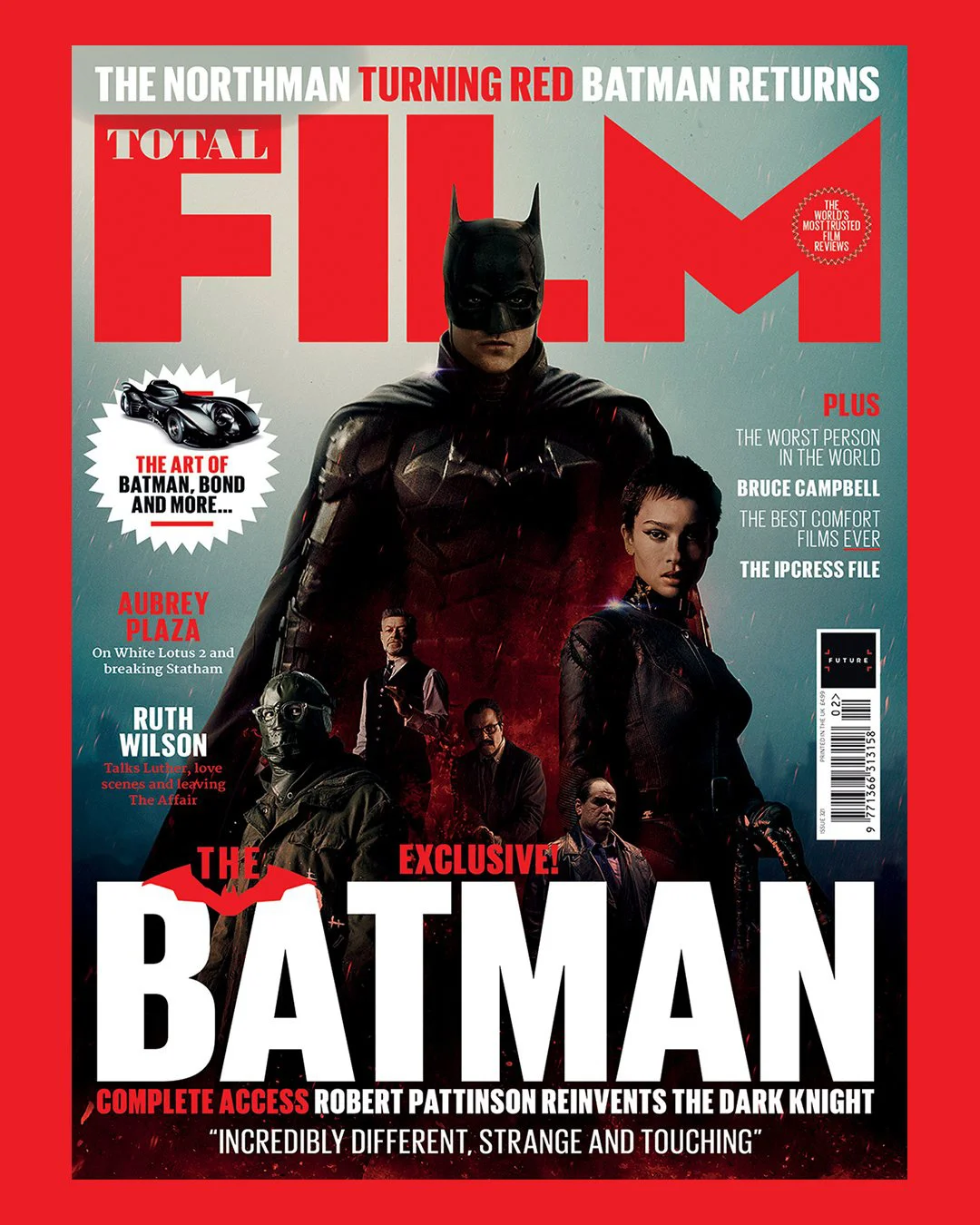 DC's "The Batman" on the cover of the magazine, the Riddler takes center stage