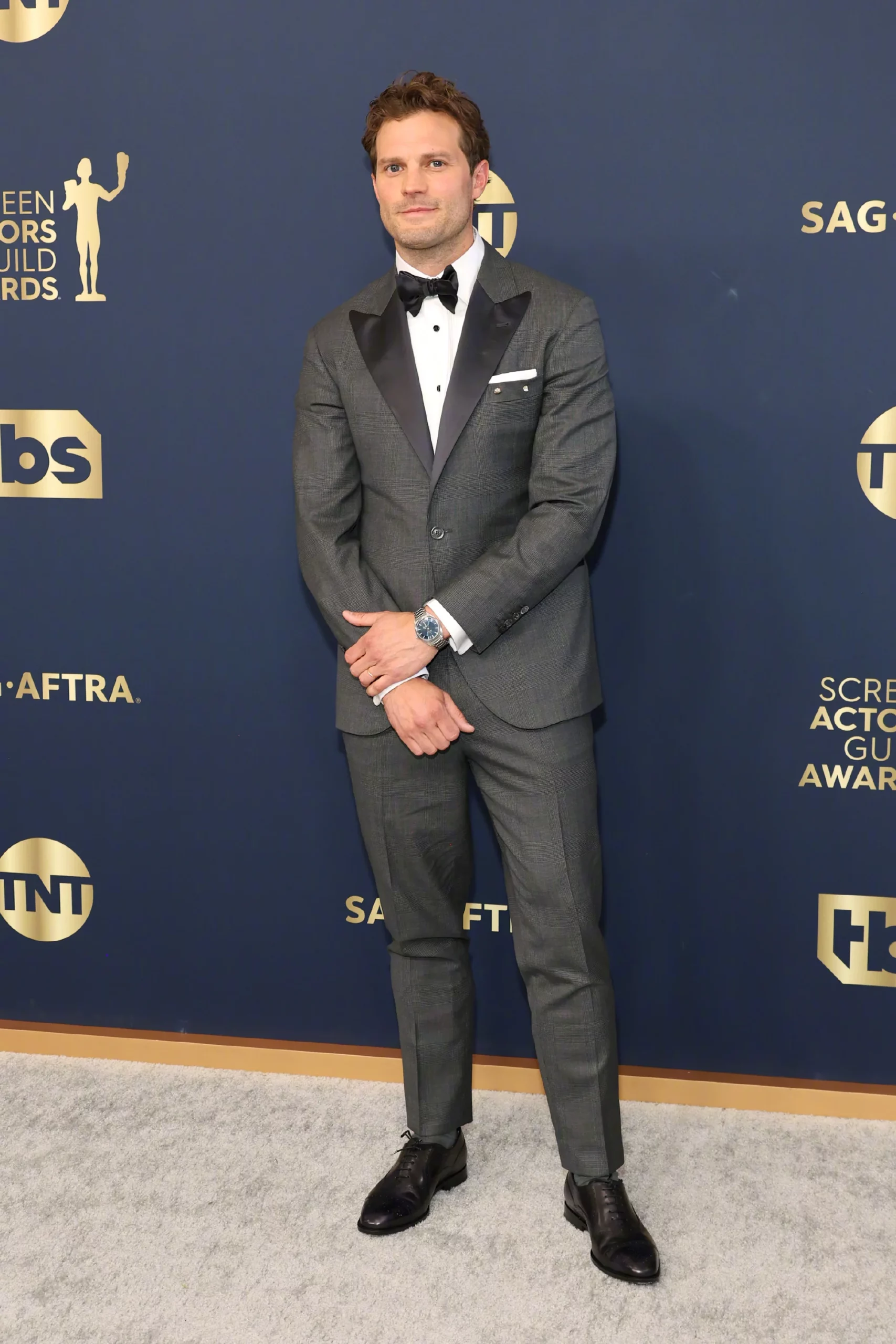 28th Screen Actors Guild Awards red carpet, Jamie Dornan debuts
