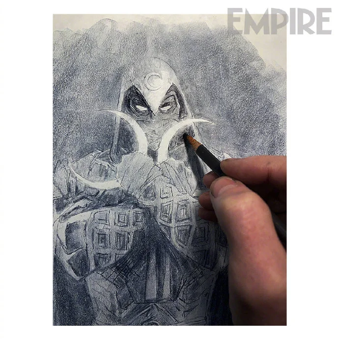 'Empire' shares some of 'Moon Knight' cover manuscripts