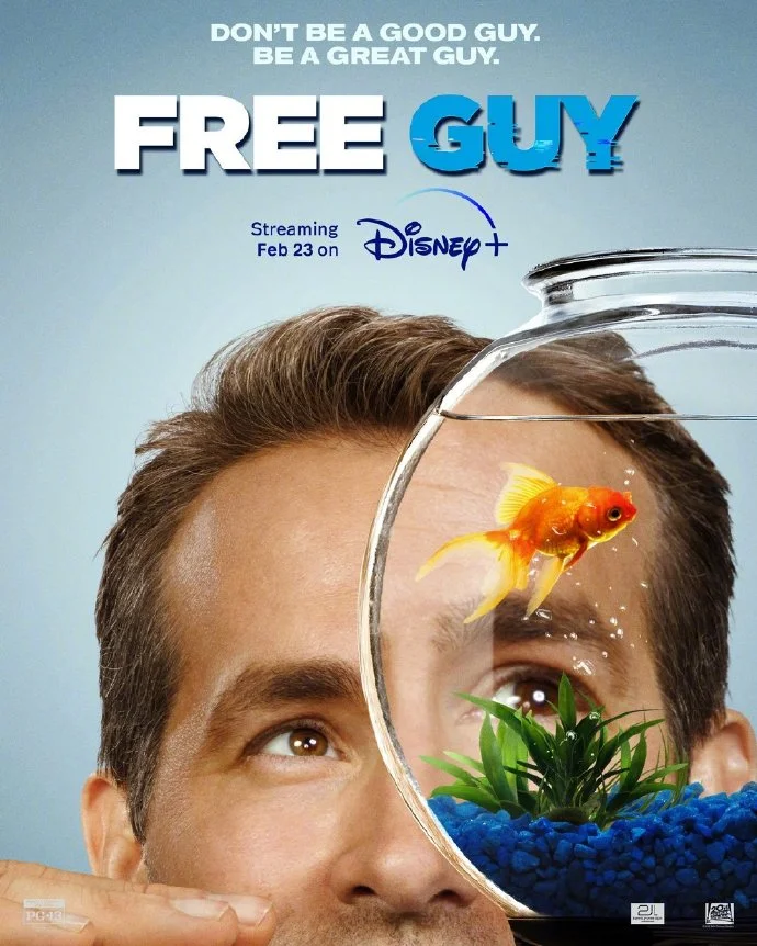"Free Guy" releases new poster for it's online streaming