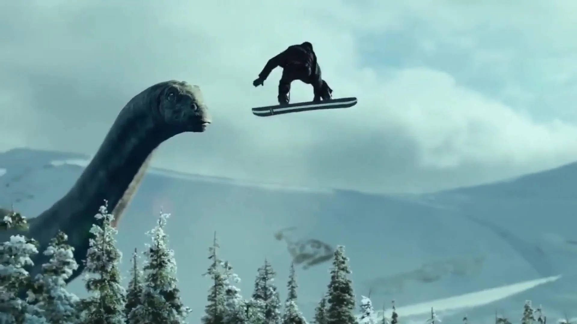 Jurassic World Dominion x NBC Olympics Spot, athletes meet giant dinosaurs