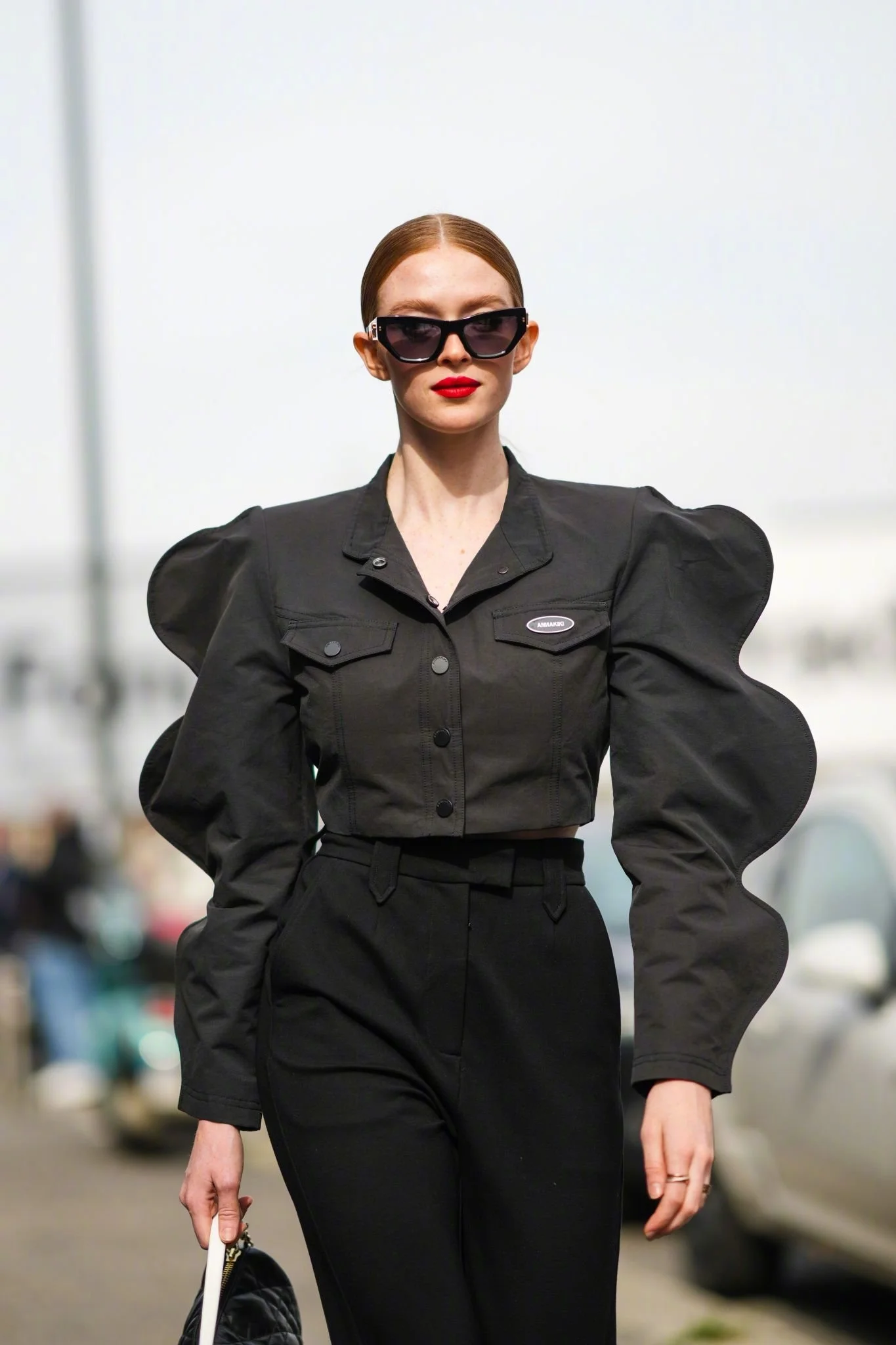 Larsen Thompson at the Milan Fashion Week show