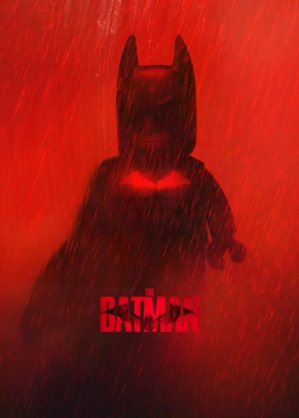 "The Batman" released a new LEGO version of the poster, Batman has become a big head doll!