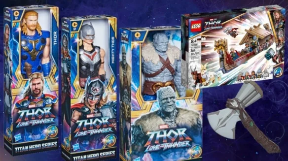 The new toys of "Thor: Love and Thunder" are revealed, and the protagonist group gets a new "spaceship"!