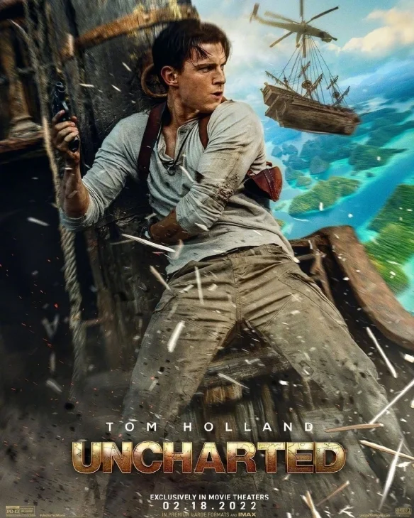 "Uncharted" officially released a new poster, Nathan Drake is ready to meet the enemy in the air!