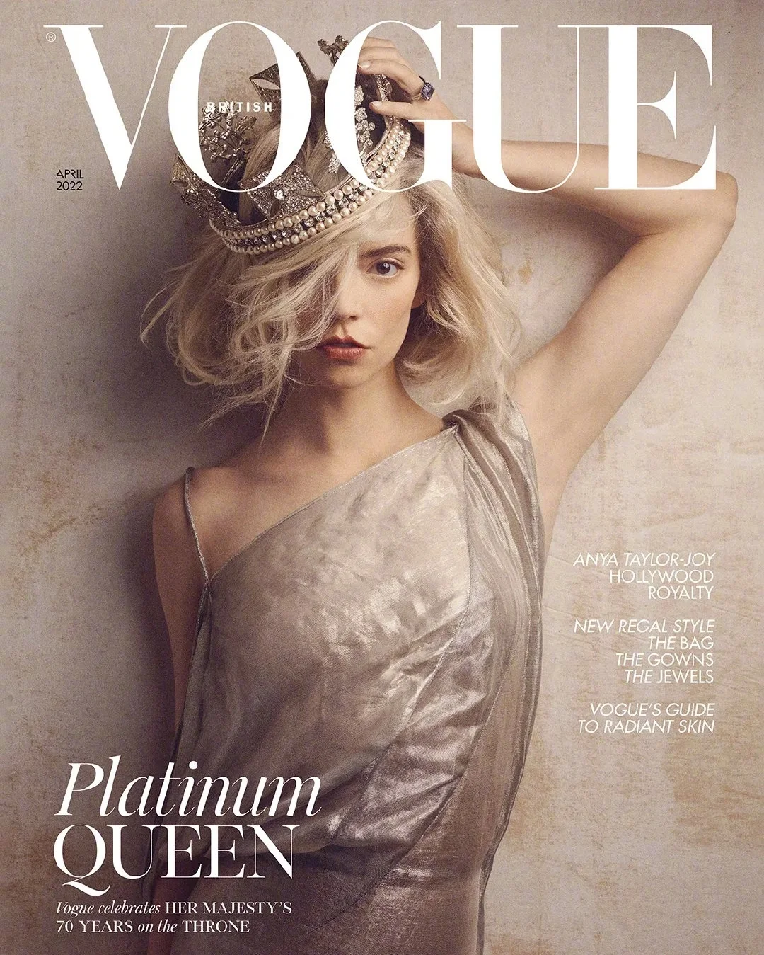 Anya Taylor-Joy, "Vogue" magazine UK April issue photo ​​​