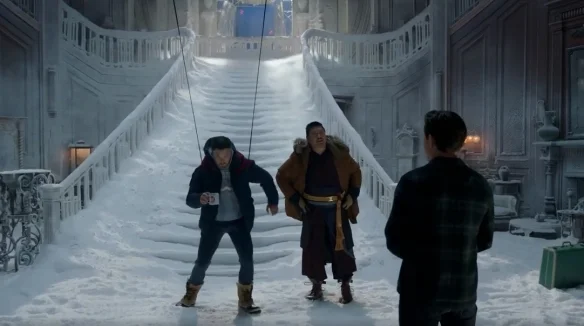 Behind the scenes of the "Spider-Man: No Way Home" special effects scene